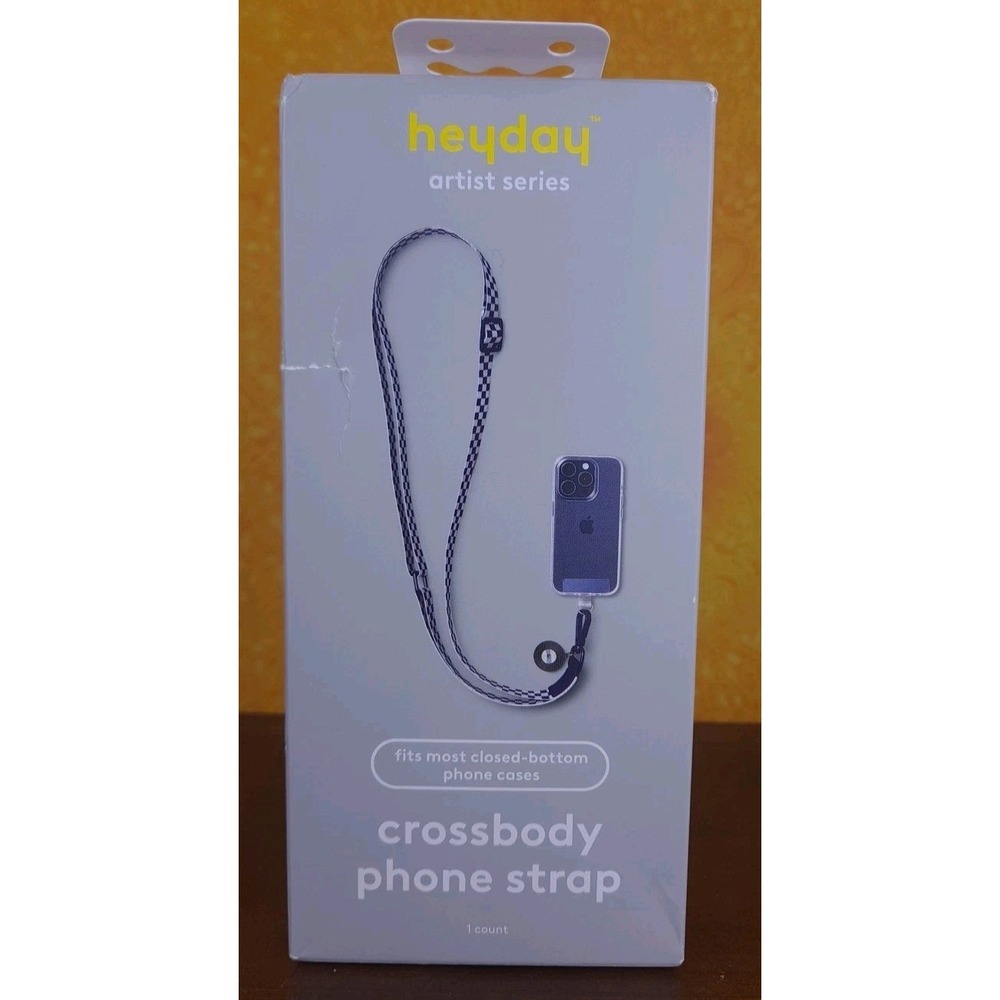 Heyday Artist Series Crossbody Phone Strap Faux Leather 15.75" to 25.6"‎ Length